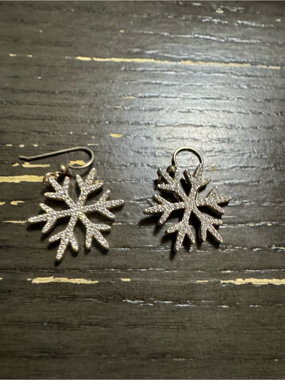 Brighton Silver Snowflake Drop Earrings - Sparkling Winter Style